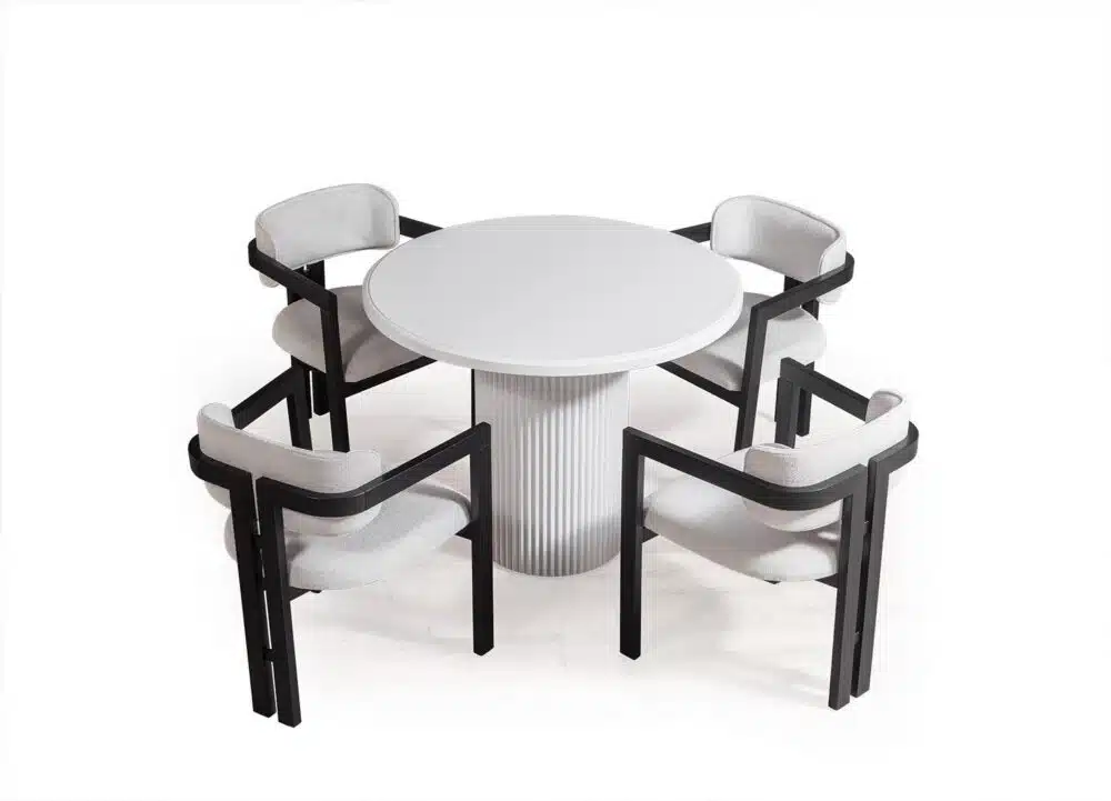 Esstisch Milano Weiß 100×100 cm – Elegant und Zeitlos – Bild 4